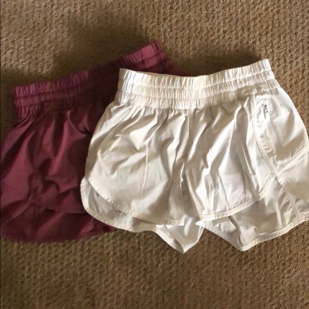 4” tracker lululemon shorts (2 pair)